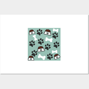 Cute Dog Themed Pattern #1 Posters and Art